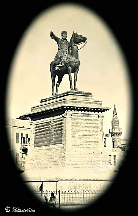 Ibrahim Pasha's Statue In Cairo Before The Official Unveiling - 1870's ...