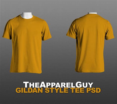 Gildan Style Tee Template PSD by TheApparelGuy on DeviantArt | T shirt design template, Fashion ...