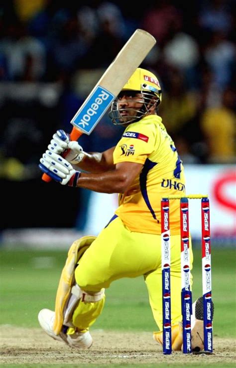 CSK batsman Suresh Raina in action during the match between Chennai Super Kings and Pune ...