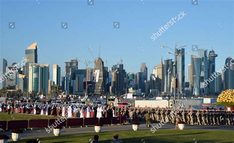 Qatari Soldiers Participate Military Parade Mark Editorial Stock Photo ...