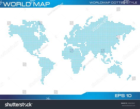 World Map Dotted Illustration Wallpaper Poster: เวกเตอร์สต็อก (ปลอดค่าลิขสิทธิ์) 240029941 ...