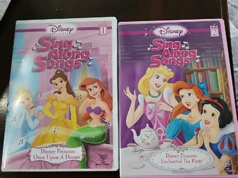 DISNEY PRINCESS SING Along Songs DVD Lot Volume 1 & 3 £9.47 - PicClick UK