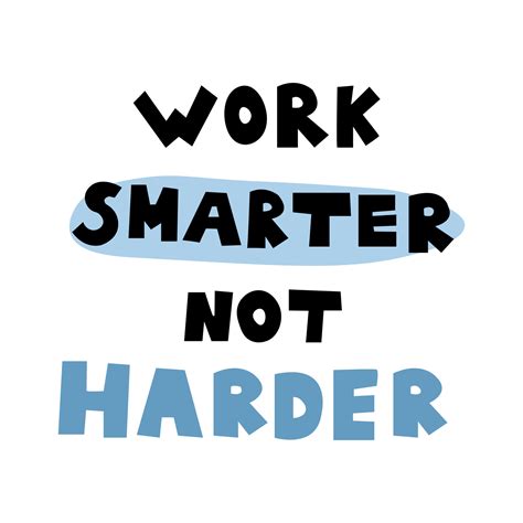 Work Smarter Not Harder Clip Art