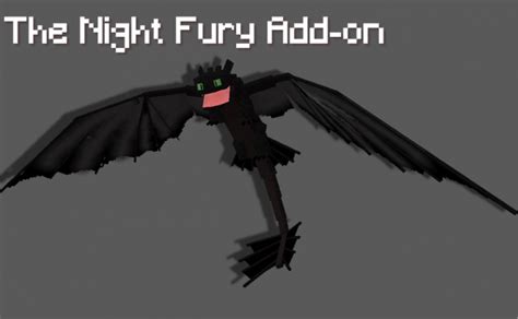 The HTTYD Night Fury Minecraft Addon