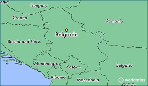 Where is Belgrade, Serbia? / Belgrade, Central Serbia Map - WorldAtlas.com