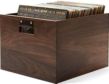 Dovetail Record Crate | Record crate, Vinyl record storage box, Vinyl storage