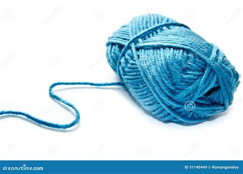 Blue yarn stock image. Image of fluffy, hobbies, woolen - 31140449