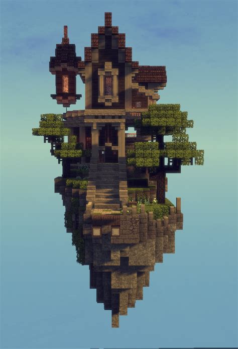 Floating island house Minecraft Map