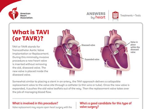 What is TAVR? (TAVI) | American Heart Association