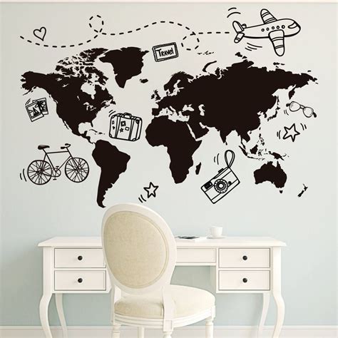 World Map Sticker For Wall - Sioux Falls Zip Code Map