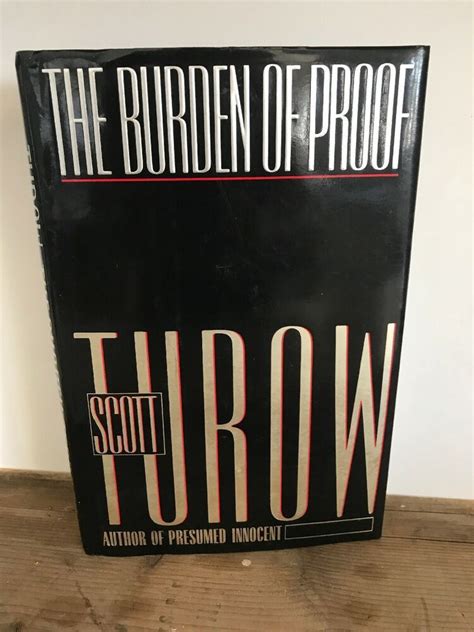 The Burden of Proof by Scott Turow, Hardcover, 1990 | Book community, Scott turow, Presumed innocent