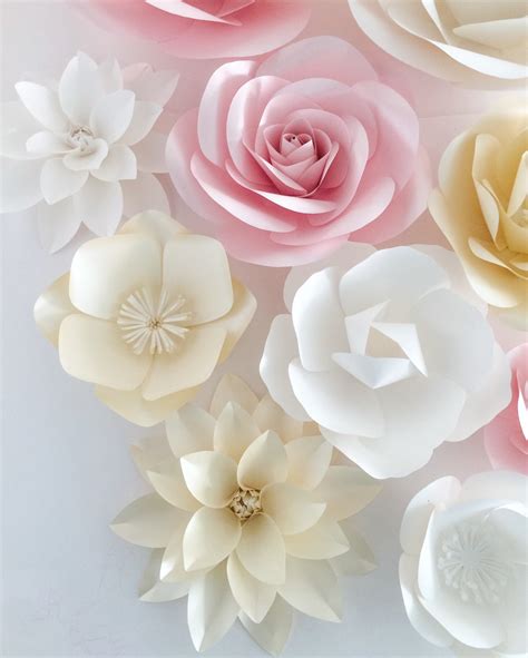 Paper Flower Wall Wedding Paper Flowers Paper Flower - Etsy