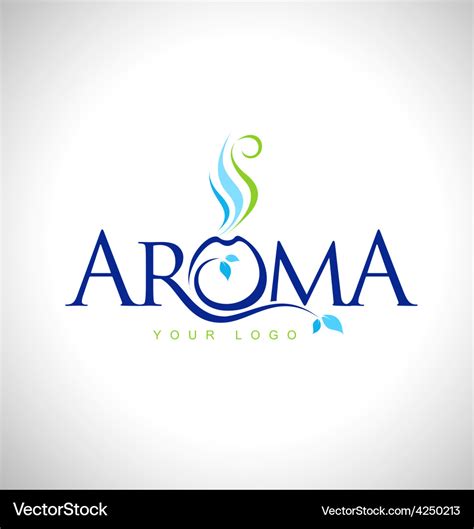 Aroma therapy logo design Royalty Free Vector Image