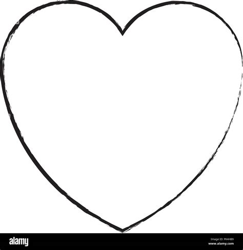 heart love symbol sketch Stock Vector Image & Art - Alamy