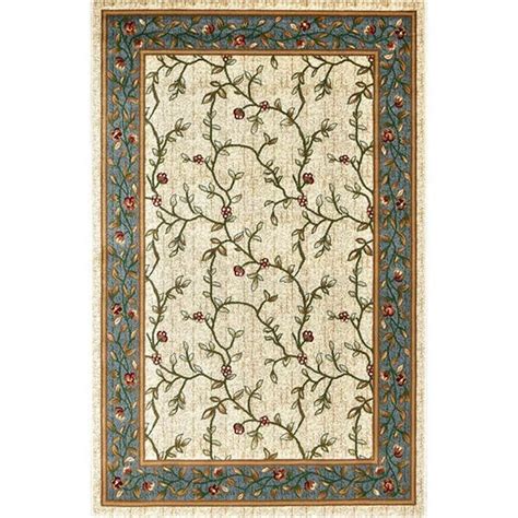 Vintage Floral Rug Vine Flower Natural Color Thickness Area Carpets ...