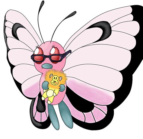 Beauteous Pink Butterfree by YoshiGamerGirl on DeviantArt