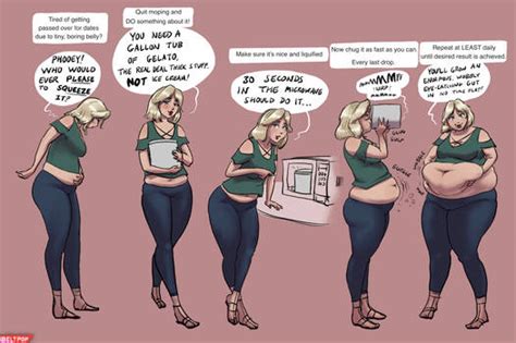 Weight gain by bimbofairy on DeviantArt