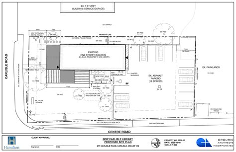 Proposed Site Plan for new Hamilton Public Library Carlisle Library ...