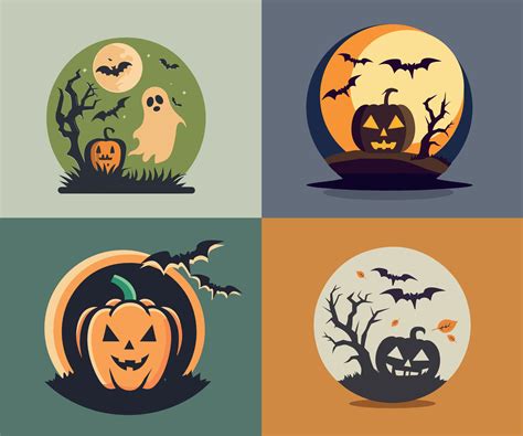 Halloween symbols hand drawn illustrations 26636860 Vector Art at Vecteezy