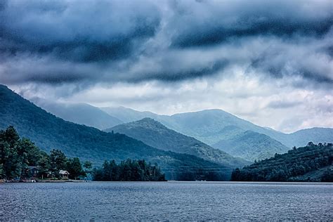 Lake Santeetlah Scenery In Great Smoky Mountains Photograph by Alex Grichenko | Fine Art America