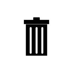 Dustbin logo free Royalty Free Vector Image - VectorStock