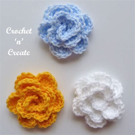 Free Rose Applique Crochet Pattern | Crochet rose pattern, Crochet rose, Crochet flower tutorial