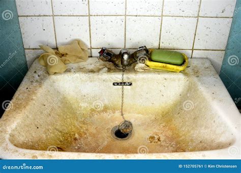 Messy bathroom sink stock image. Image of insanitary - 152705761