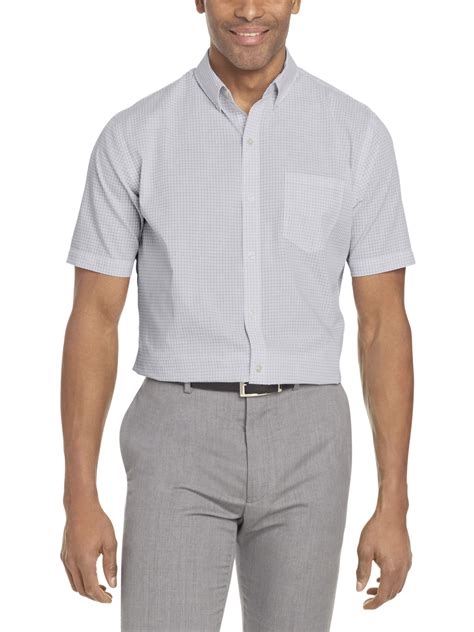 Van Heusen - Van Heusen Wrinkle Free Poplin Short Sleeve Shirt ...