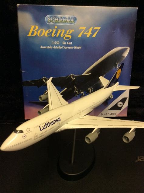 Lufthansa Boeing 747 model samolotu. - Diecast metal - Catawiki