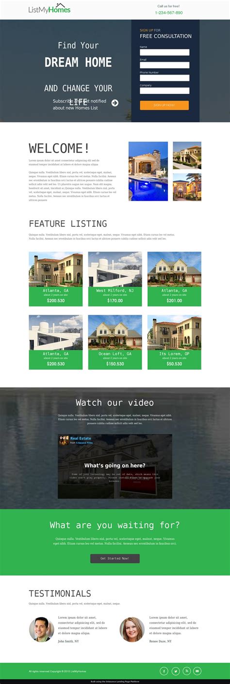 5 Real Estate Landing Page Templates for Your Appraisal