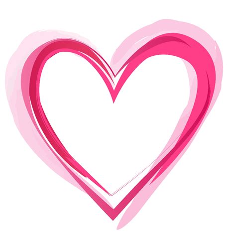 Download High Quality heart outline clipart pink Transparent PNG Images ...