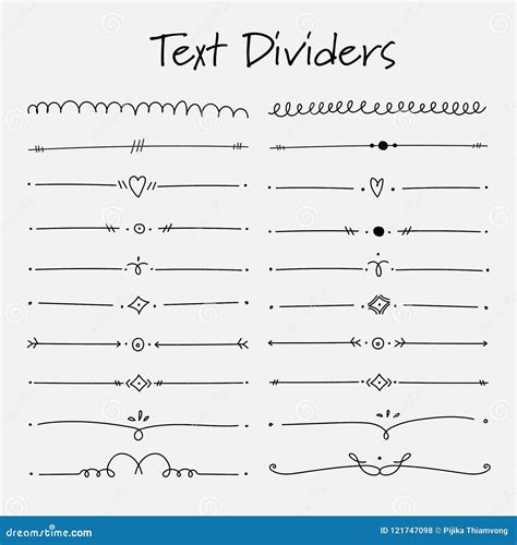 Text Dividers, And Borders Vector Illustration | CartoonDealer.com ...