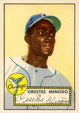 1952 Topps Minnie Minoso #195 Baseball Card Value Price Guide