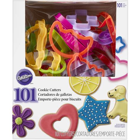 Wilton Plastic Cookie Cutter Set, 101-Piece Kit, ABC, 123, Shapes ...