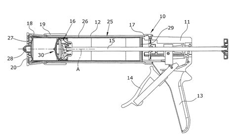 Patent US8342371 - Caulking gun with a radially expanding pressure disk - Google Patents