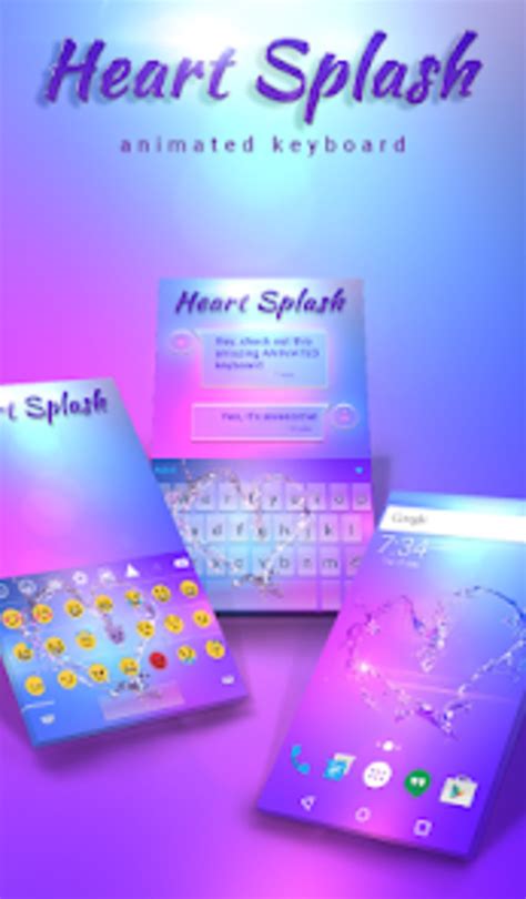 Android 용 Heart Splash Animated Keyboard - 다운로드