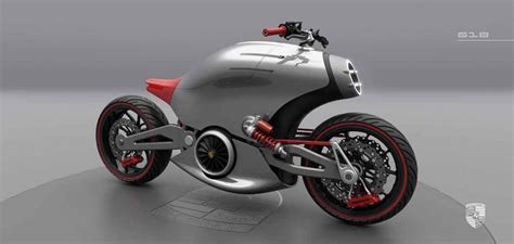 Porsche Motorcycle Concept Looks like a Futuristic Faired Ducati Diavel