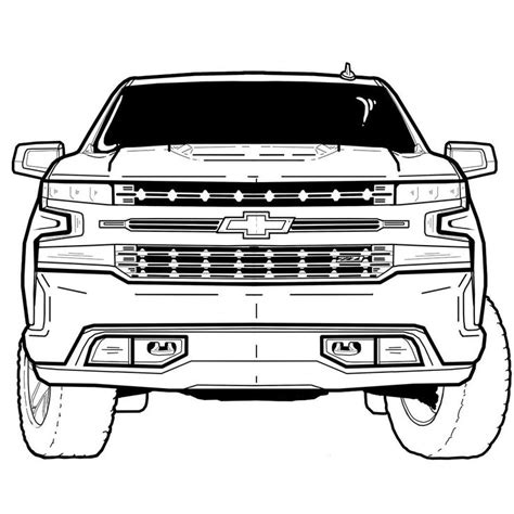 Chevrolet Colouring Book | Chevrolet silverado, Chevrolet, Color activities