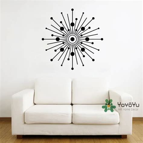 Unique Wall Decals Special Designed Circle Flower Wall Murals Home ...