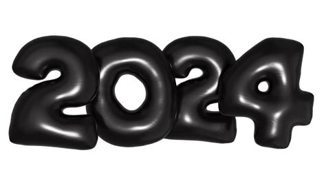 2024 black balloons new year 27765224 PNG