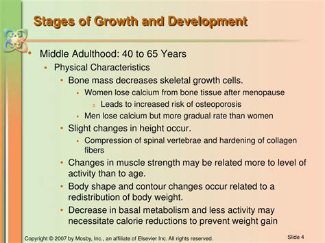 PPT - CHAPTER 8 Life Span Development Middle Adulthood: 40 to 65-years-old PowerPoint ...