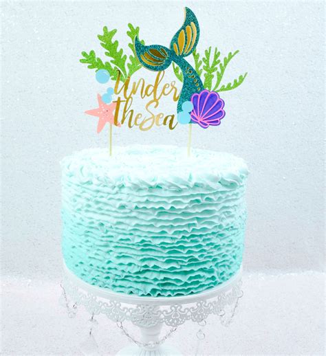 Mermaid Tail Cake Topper: DIY Birthday Cake Topper Tutorial