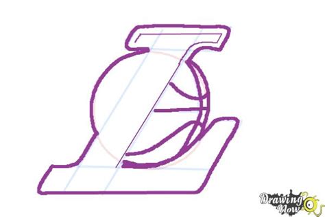 How to Draw Lakers Logo - DrawingNow