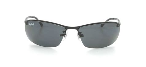 Lunettes de soleil RAY-BAN RB 3183 002/81 63/15 Homme noire Rectangle ...