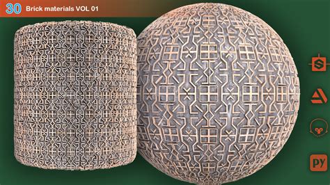 ArtStation - Brick Wall Materials Vol 01 | Resources