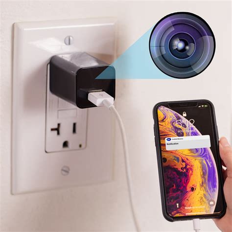 Smart Discreet USB Charger Security Camera,Wall Charger WiFi Spy Cam ...