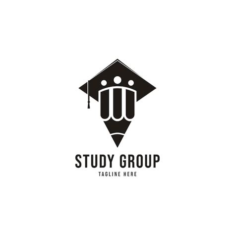 Premium Vector | Pencil logoStudy Group Logo Education Logo Student