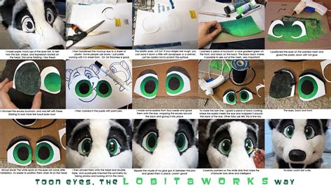 Fursuit Eyes Tutorial by LobitaWorks on DeviantArt | Fursuit tutorial, Fursuit head, Fursuit