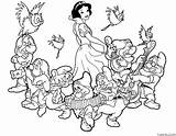 Disney Snow White And The Seven Dwarfs Coloring Page » Turkau  sketch template
