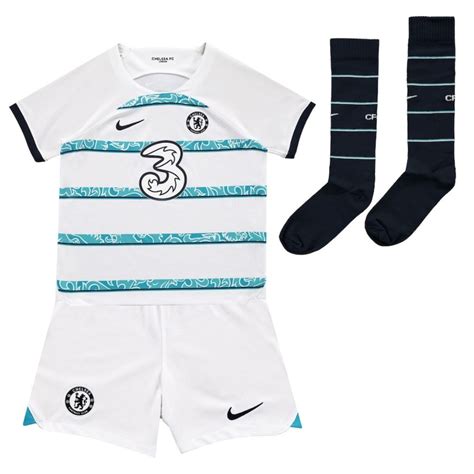 Chelsea Kids Away Mini Kit 2022/23 | Includes Shirt, Shorts, Socks